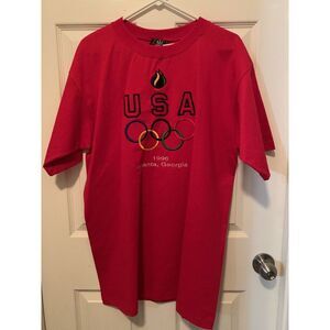 New With Tags Vintage 1996 Olympic T Shirt USA Size L